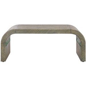 Pipat Curved Pandan Coffee Table - COF6611 - Safavieh - 1 of 4