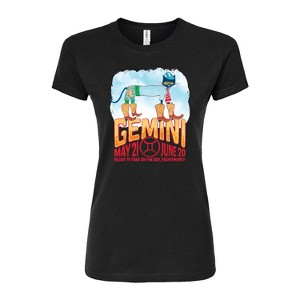 Women's - Pete the Cat - Gemini Fitted Graphic T-Shirt - 1 of 3