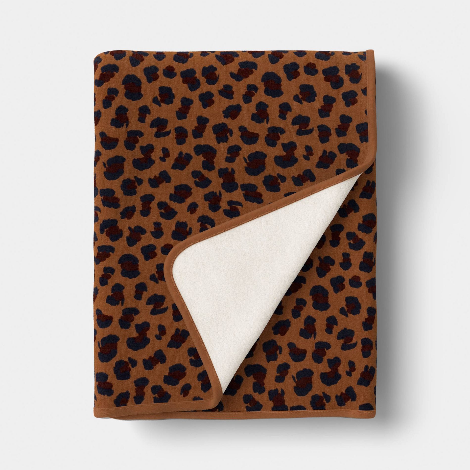 Leopard Printed Chenille Throw Faux Shearling - Room Essentials™