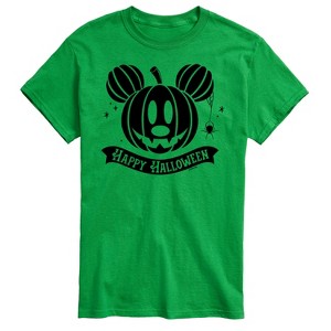Men's - Disney - Mickey Pumpkin Short Sleeve Graphic T-Shirt - 1 of 4