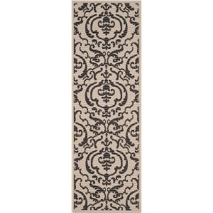 Courtyard CY2663 UV & Stain Resistant Non-Shedding Power Loomed Indoor/Outdoor Rugs - Safavieh - 1 of 4