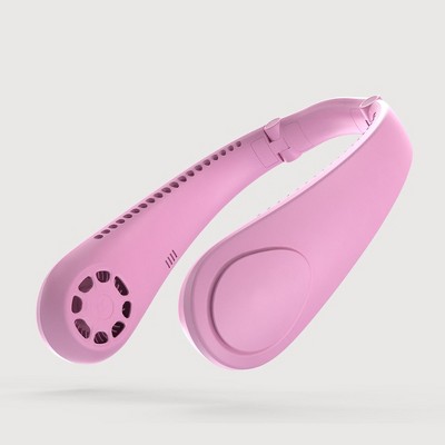 Link 2 in 1 Portable and Light Personal Neck Fan With Bluetooth Speaker 360° Cooling Bladeless Design Perfect For Indoor & Outdoor Use