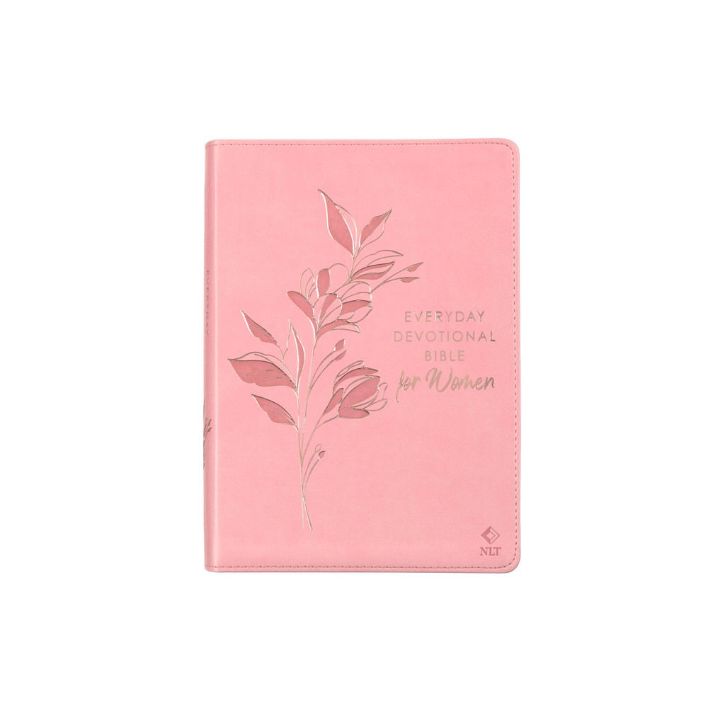 Devotional Bible NLT for Women (Faux Leather, Pink) - (Leather Bound)