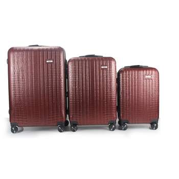 Mirage Luggage Danae ABS Hard shell Lightweight 360 Dual Spinning Wheels Combo Lock 28" 24", 20" 3 Piece Luggage Set