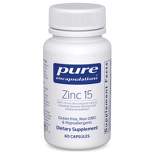Pure Encapsulations Zinc 15 mg - Immune System Support, Growth and Development, Wound Healing, Prostate, and Reproductive Health