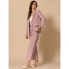 INSPIRE CHIC Women's 2 Piece Long Sleeve Notched Lapel with Pockets Dressy Business Blazer Pant Suits - 2 of 4