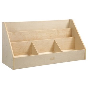 ECR4Kids 5-Compartment Easy to Reach Book Display, Natural - 1 of 4