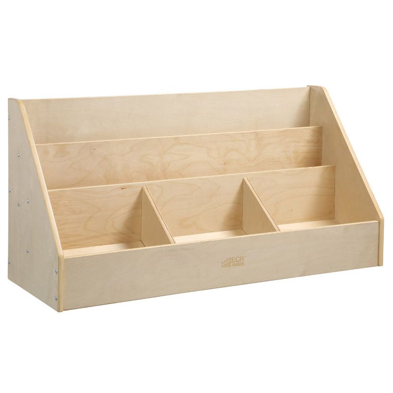 ECR4Kids 5-Compartment Easy to Reach Book Display, Natural, 1 of 13