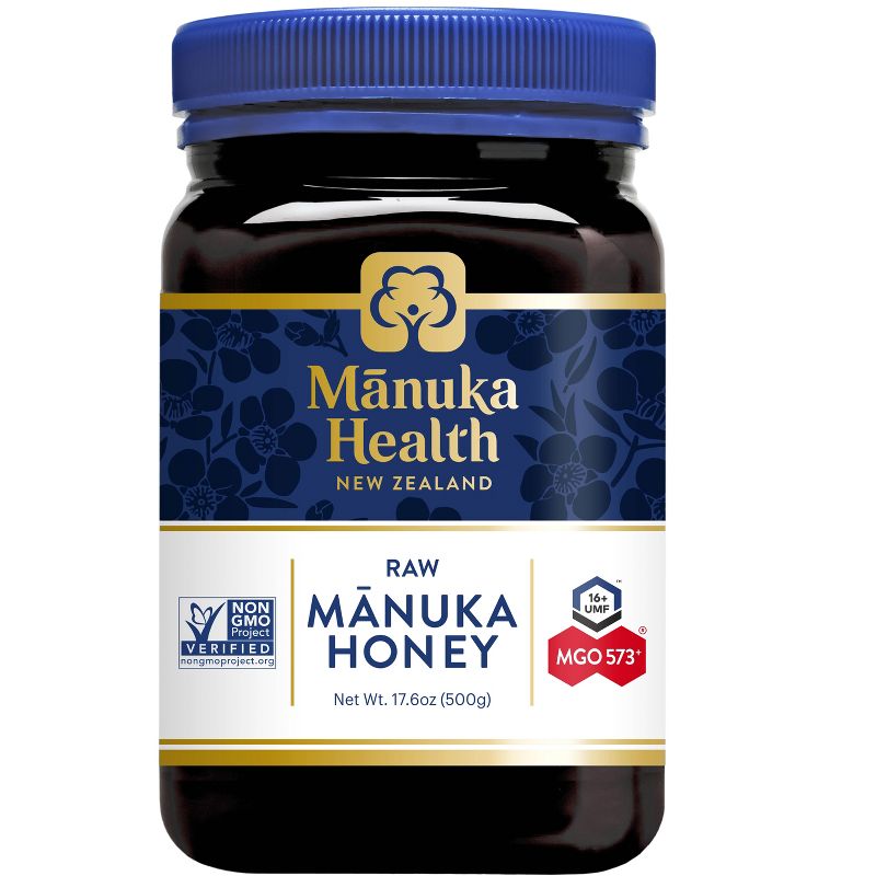 Manuka Health Manuka Honey UMF 16+/MGO 573+ (500g/17.6oz), Superfood, Authentic Raw Honey from New Zealand, 1 of 11