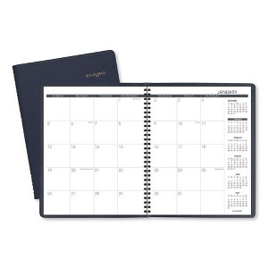 Monthly Planner, 11 x 9, Navy Cover, 15-Month: Jan 2025 to Mar 2026 - 1 of 4