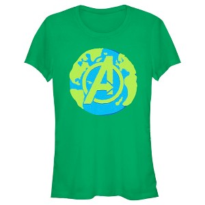 Juniors Womens Marvel Earth Day A Symbol T-Shirt - 1 of 4