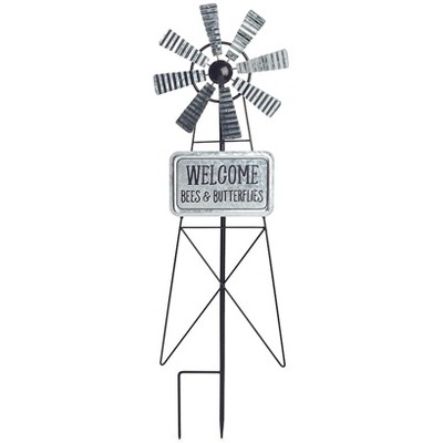 The Lakeside Collection Farm Wind Spinner Stake