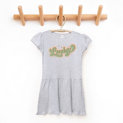 The Juniper Shop Lucky Retro Stars Toddler Graphic Dress