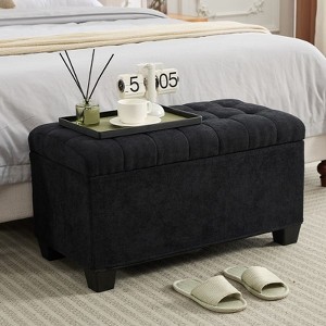 NicBex Storage Ottoman Bench Upholstered Entryway Bench Rectangular Foot Rest with Robust Steel Frame for Living Room, Entryway - 1 of 4