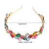 Unique Bargains Women's Metal Colorful Rhinestone Faux Crystal headband 5.51"x1.38" 1 Pc - 4 of 4
