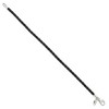 Black Bow Jewelry 3mm Black Leather Cord & Sterling Silver Starter Bead Bracelet - 2 of 4