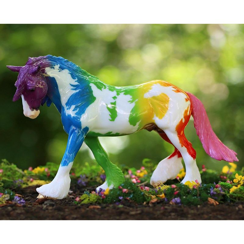 Breyer Animal Creations Breyer Traditional 1:9 Scale Model Horse | Equidae Rainbow Decorator, 2 of 4
