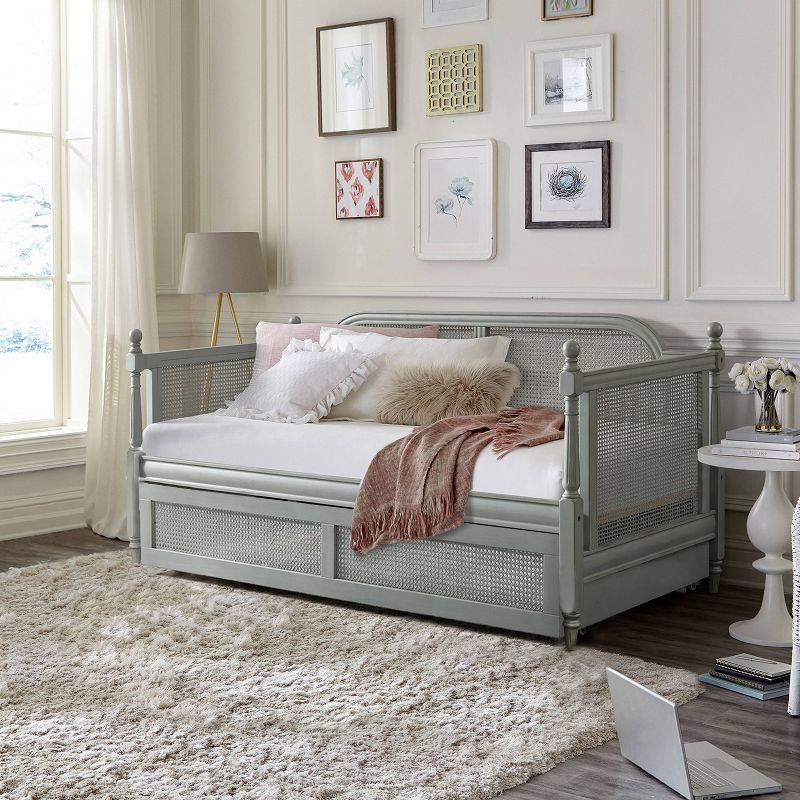 Twin Melanie Wood Cane Complete Daybed with Trundle - Hillsdale Furniture, 1 of 16
