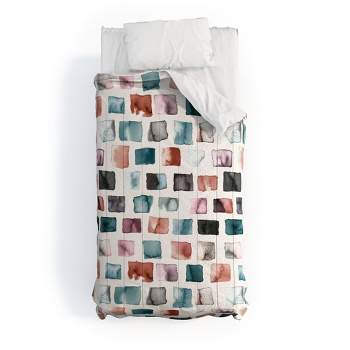 Ninola Design Mineral Color Blocks Rustic Poly Comforter Set - Deny Designs