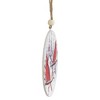 Northlight 4" Red Cardinals on Berry Branches Christmas Ornament Wooden Disc - 4 of 4