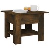 vidaXL Coffee Table Smoked Oak 21.7"x21.7"x16.5" Engineered Wood - 4 of 4