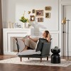Oversized Chenille Armchair with Dual-Sided Cushions & Feather Filling, 43.5 in Wide Lounge Chair for Living Room or Bedroom-Cuddlewood - 3 of 4