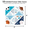 Big Dot of Happiness Go, Fight, Win - Sports - Baby Shower or Birthday Party Cootie Catcher Game - Jokes and Dares Fortune Tellers - Set of 12 - 4 of 4