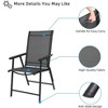 VINGLI Upgraded Folding Chair with Arms, Portable for Outdoor & Indoor, Lawn, Pool, Garden (Black) - 4 of 4