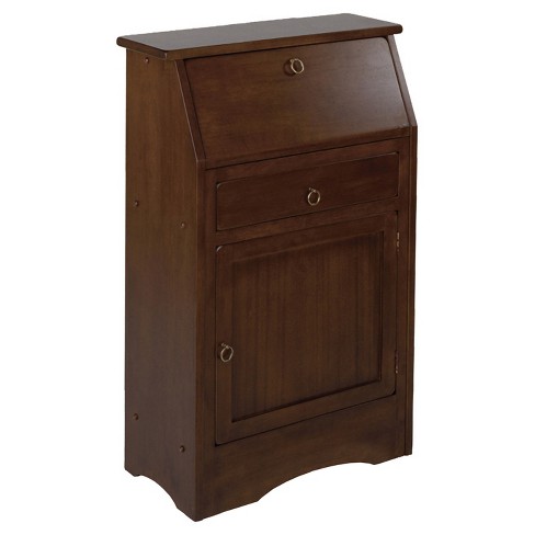 Regalia Secretary Desk Walnut Winsome Target