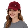 Anna-Kaci Corduroy Baseball Cap with Soft Ribbed Texture and Embroidered Smiley Detail - 3 of 3