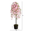 Nearly Natural 6-ft Cherry Blossom Artificial Tree in Black Tin Planter - image 2 of 4