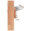 vidaXL Wall Hanger 16.5 in.x3.3 in.x5.5 in. Solid Wood Walnut - 4 of 4