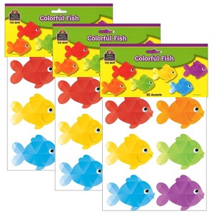 Teacher Created Resources Colorful Fish Accents 30 Per Pack 3 Packs (TCR3549-3) - 1 of 2