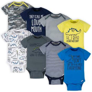 Onesies Brand Baby Boys' 8-Pack Short Sleeve Mix & Match Bodysuits