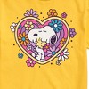Men's - Peanuts - Hug Heart Flower Short Sleeve Graphic T-Shirt - 2 of 4