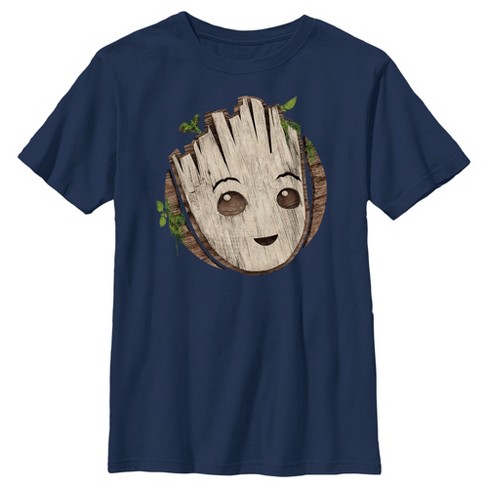 Udveksle Barn nedsænket Boy's Marvel: I Am Groot Cute Smiling Groot Face T-shirt : Target