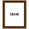 PosterPalooza | Weathered Gold Picture Frame - UV Acrylic, Foam Board Backing, Hanging Hardware - 2 of 4