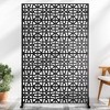 Lirago 72 in Galvanized Metal Outdoor Privacy Screens Garden Outdoor Fence - 2 of 4