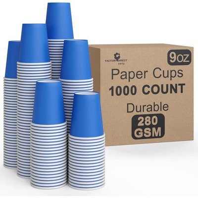 Crown Display 9 oz. Disposable Coffee Cups Paper Cups Hots Drinks/Cold Cups Durable Disposable Hot Tea Cup Disposable