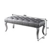 NicBex Modern 48" Bedroom Bench Upholstered Accent Stools with Button Tufted and Nailhead Trim for Bedroom and Entryway - 2 of 4