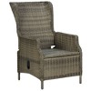 vidaXL Garden Chair Brown, Black - 3 of 4