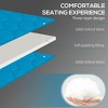 TiramisuBest Folding Chaise Lounge Set w/ 5-Level Recliner, Padded Seat, Pocket & Headrest for Beach/Yard/Patio (Sky Blue) - 3 of 4