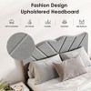 KTMBDW Queen Bed Frame Upholstered Platform Bed with Fabric Headboard, Non-Slip and Noise-Free/Wooden Slats Support/No Box Spring Needed - 3 of 4