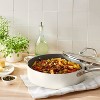 5qt Nonstick Ceramic Coated Aluminum Saute Pan Cream - Figmint™ : Target