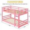 Karl Home Kids Low Floor Bunk Bed Twin Size with Guard Rails and Stairs - 2 of 4