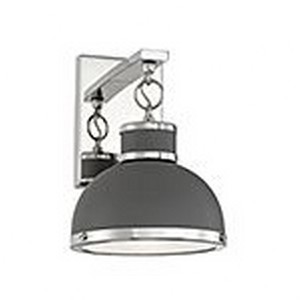 Savoy House Corning 1 - Light Wall Light in  Gray/Polished Nickel - 1 of 1