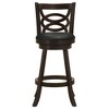 Elegant Swivel Bar Stools with Comfort-Enhanced Padded Seat and Stylish Backrest (Set of 2) - 4 of 4