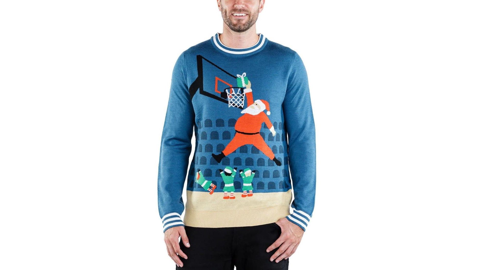 Tipsy Elves Mens Jingle Baller Ugly Christmas Sweater