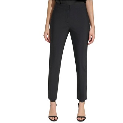 Calvin Klein Womens Solid Knit Zipper Pocket Casual Trouser Pants