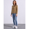INSPIRE CHIC Women's Crew Neck Long Sleeve Button Down Casual Sweater Knitted Cardigan - 4 of 4